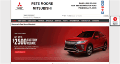 Desktop Screenshot of petemooremitsubishi.com